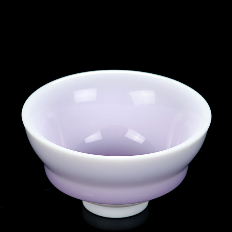 德臻 李甲栈白瓷镶银杯建盏陶瓷品茗杯功夫茶杯个人杯茶杯/美人束口杯 美人束口杯黄