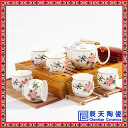 供应功夫茶具套装 青花瓷日用陶瓷餐具价格 厂家 图片